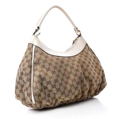 Gucci Monogram Large D Gold Hobo Off White 3 of 11