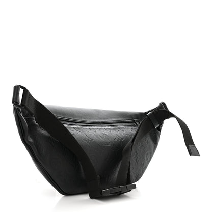 Louis Vuitton Calfskin Monogram Shadow Discovery Bumbag Black 3 of 9