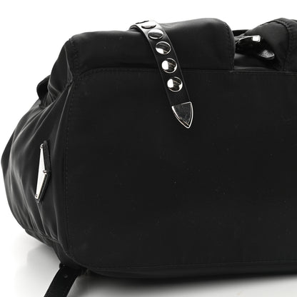 Prada Nylon New Vela Studded Backpack Black 7 of 8
