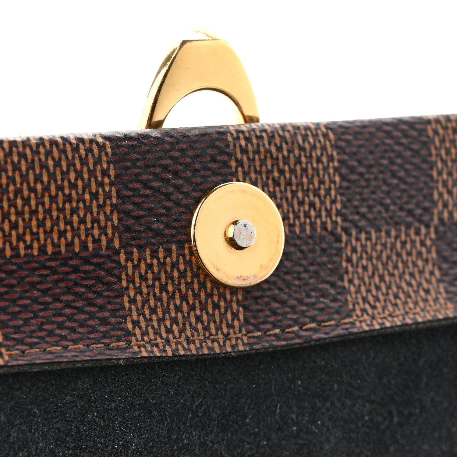 Louis Vuitton Damier Ebene Vavin Chain Wallet Black 11 of 17