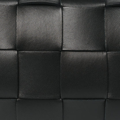 Bottega Veneta Lambskin Maxi Intrecciato Brick Cassette Bag Black 8 of 11