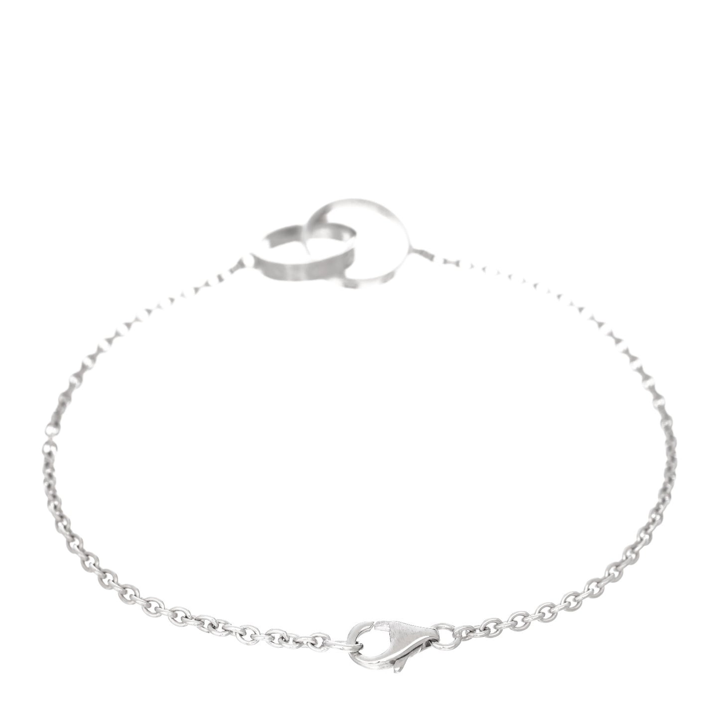 18K White Gold Interlocking LOVE Bracelet