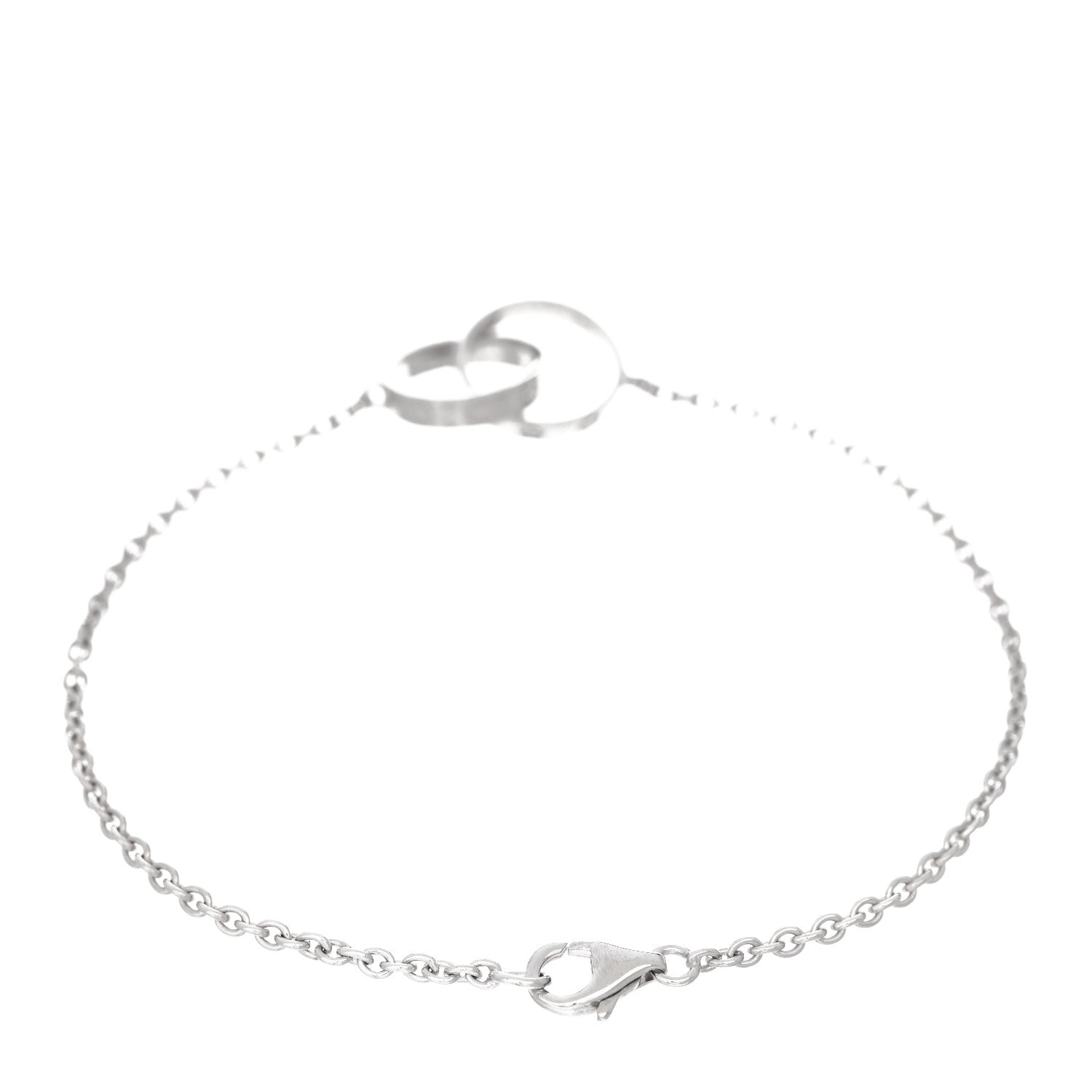 Cartier 18K White Gold Interlocking LOVE Bracelet 2 of 3