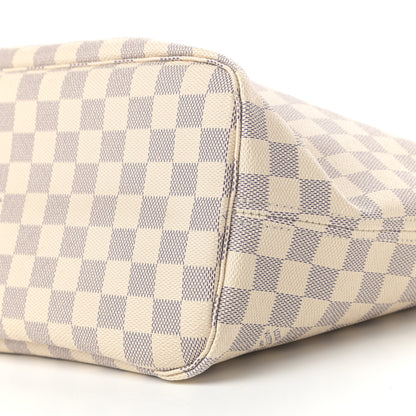 Louis Vuitton Damier Azur Neo Neverfull MM Rose Ballerine 9 of 11