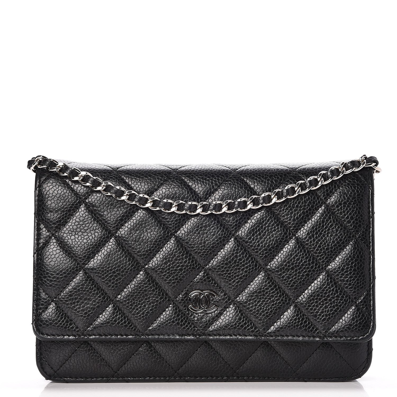Chanel Caviar Quilted Wallet On Chain WOC Black 1 of 9