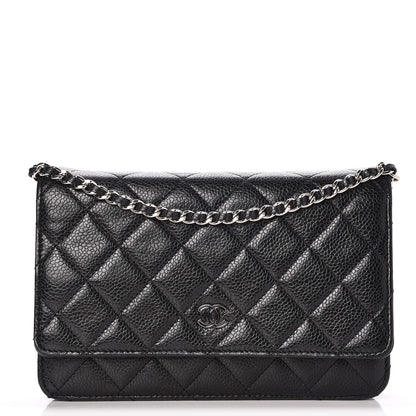 Chanel Caviar Quilted Wallet On Chain WOC Black 1 of 9