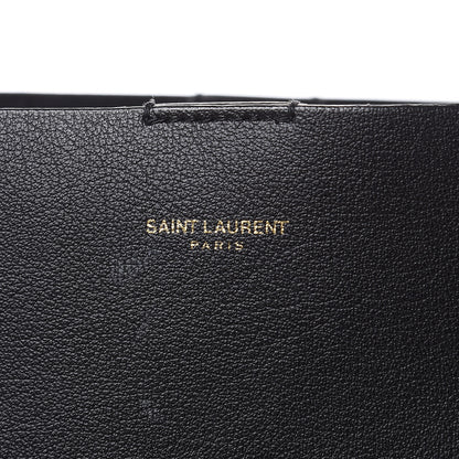 Saint Laurent Calfskin Large Shopping Tote Black 11 of 11