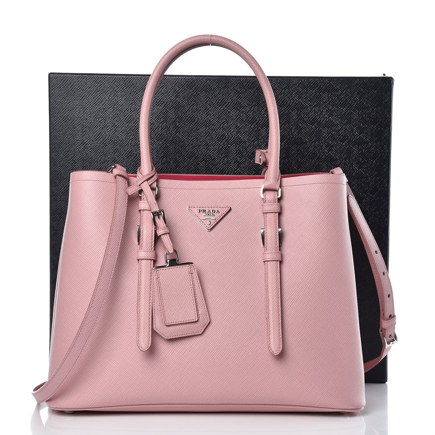 Saffiano Cuir Small Double Handle Tote Pesco