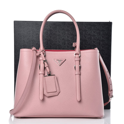 Prada Saffiano Cuir Small Double Handle Tote Pesco 12 of 12