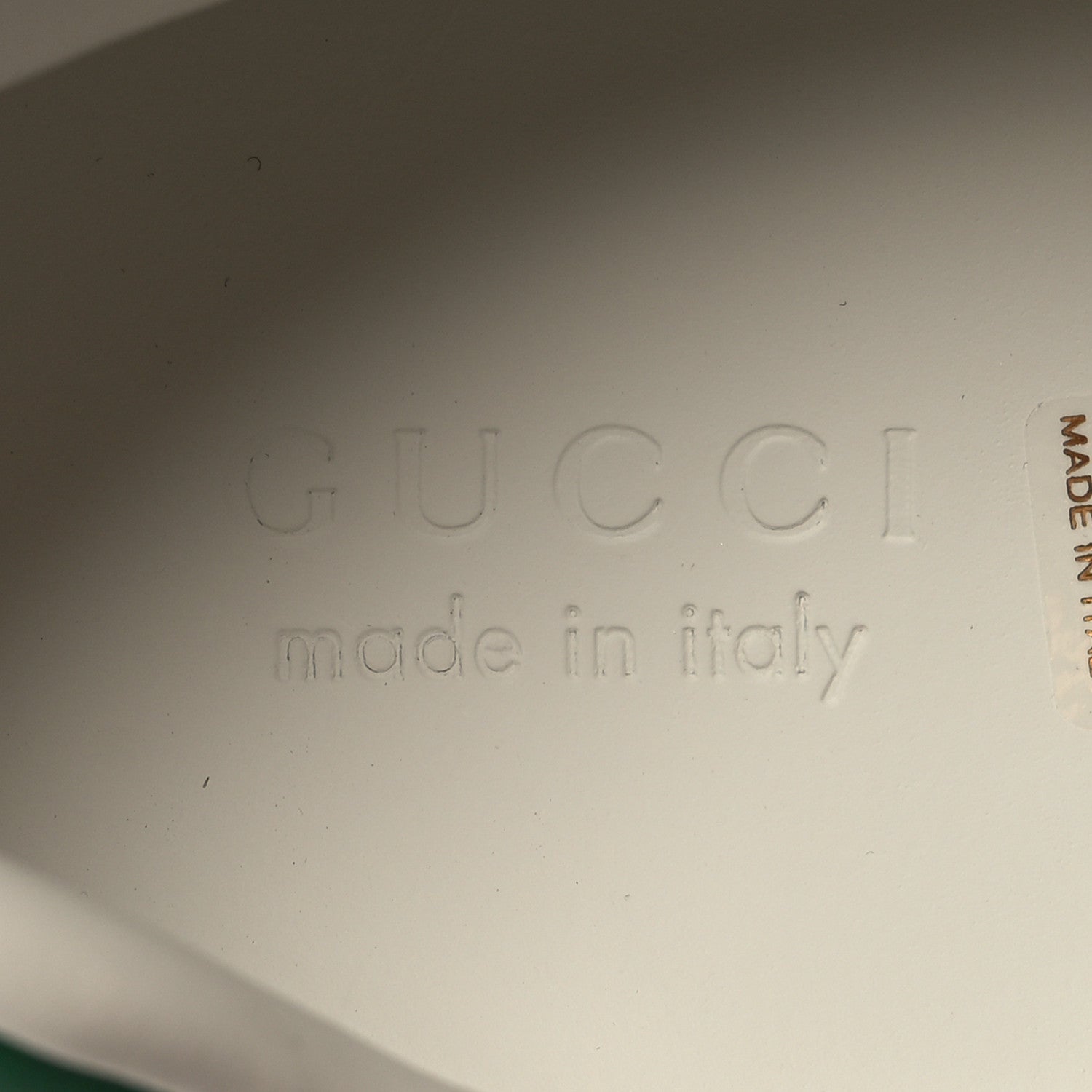 Gucci Nappa G Rhombus Mens Ace Sneakers 11 Great White Green 8 of 9