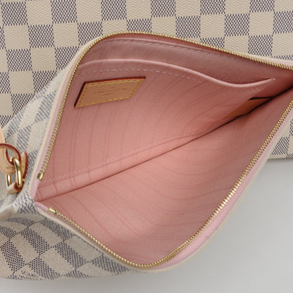 Louis Vuitton Damier Azur Neo Neverfull MM Rose Ballerine 6 of 10