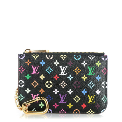 Louis Vuitton Monogram Multicolor Key Pouch Black Grenade 1 of 6
