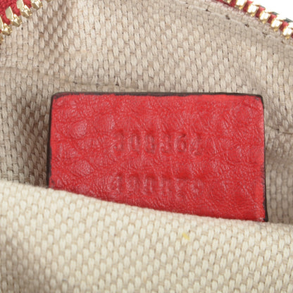 Gucci Pebbled Calfskin Small Soho Disco Bag Tabasco Red 7 of 7