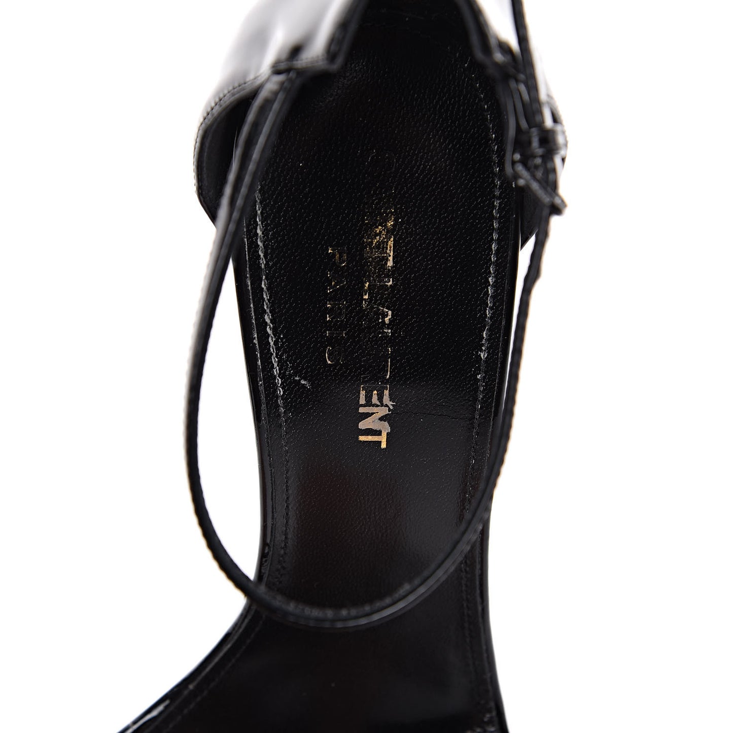 Patent Calfskin Opyum Sandals 37.5 Black