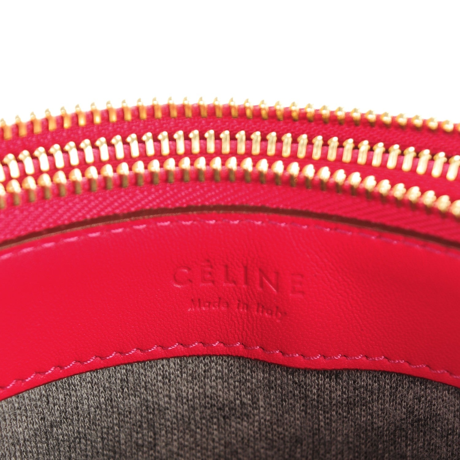 Celine Lambskin Small Trio Crossbody Bag Fuchsia 6 of 8