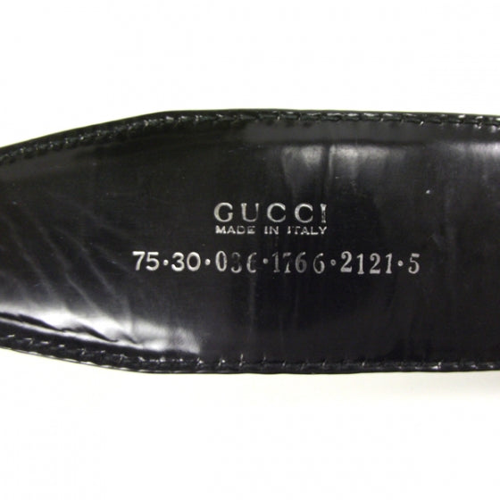Gucci Leather Belt Black 75 30 5 of 6