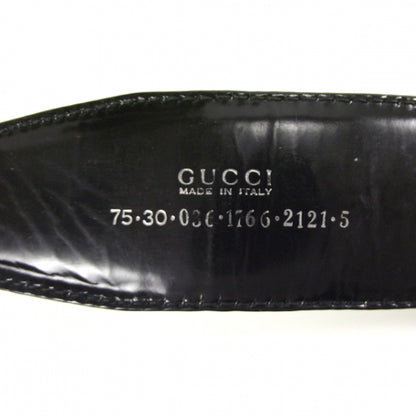 Gucci Leather Belt Black 75 30 5 of 6