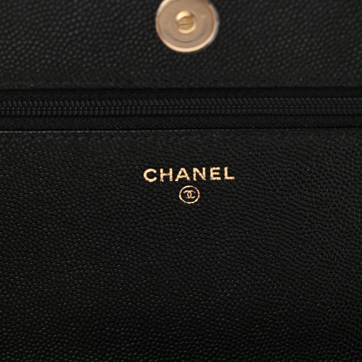 Chanel Caviar Quilted Vintage Mademoiselle Wallet On Chain WOC Black 6 of 14