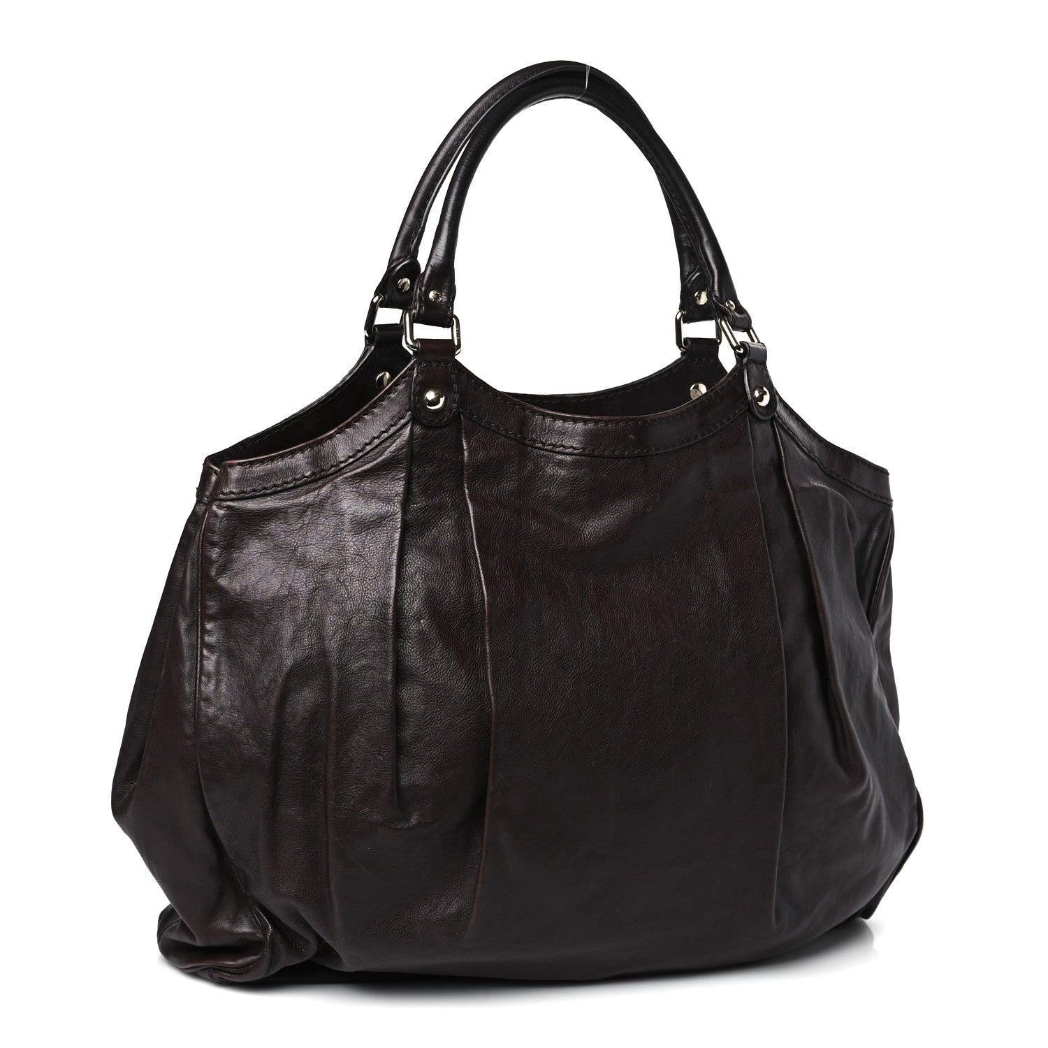 Gucci Calfskin Large Sukey Tote Brown 3 of 11