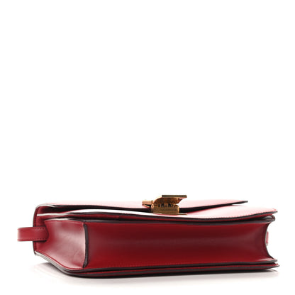 Celine Box Calfskin Medium Classic Box Flap Bag Red 4 of 10