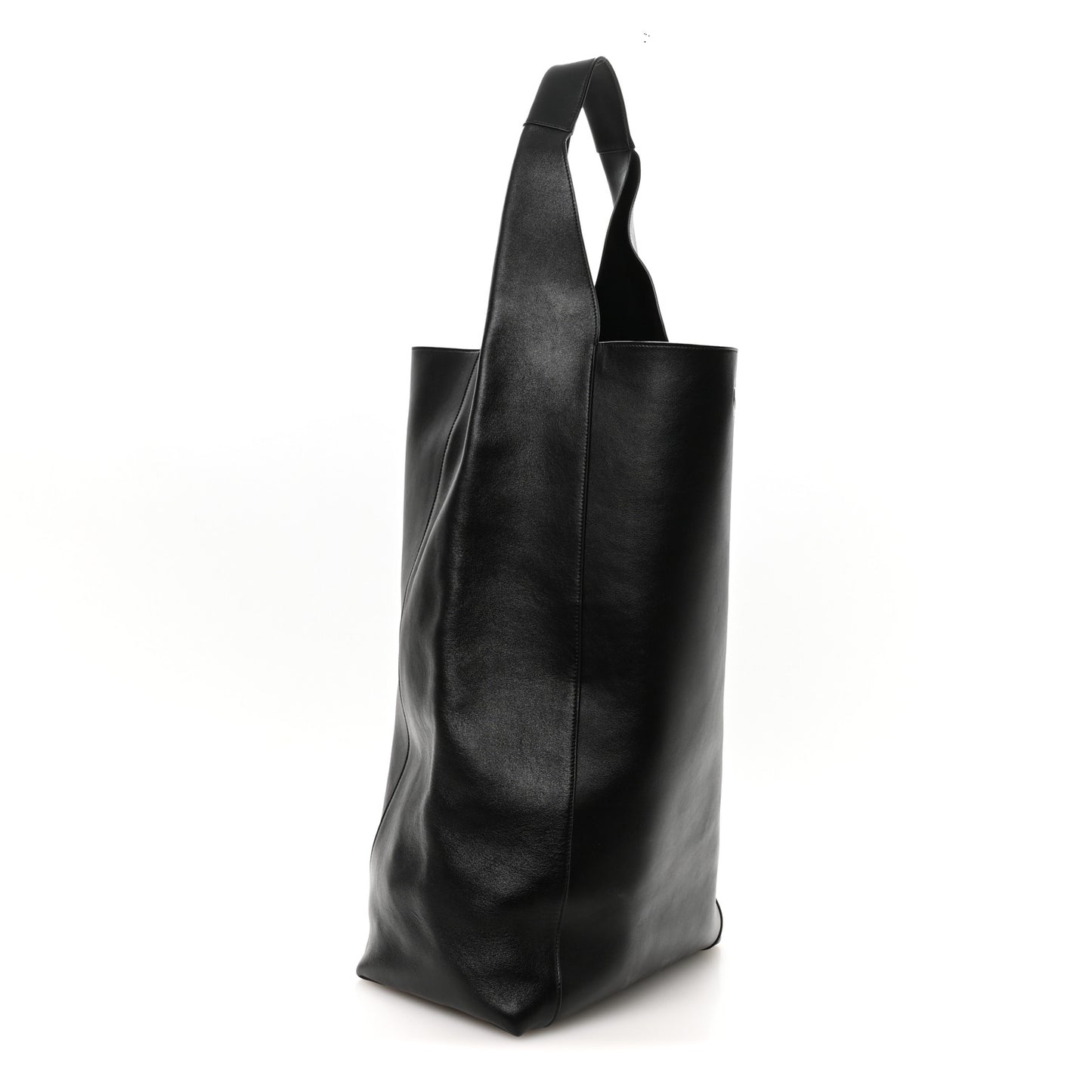 Supple Calfskin Large Tanger Hobo Black