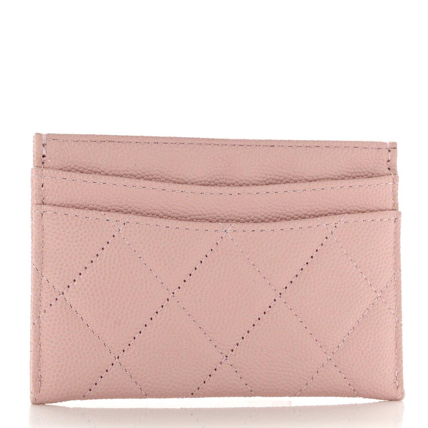Chanel Caviar Quilted Card Holder Light Pink 3 of 9