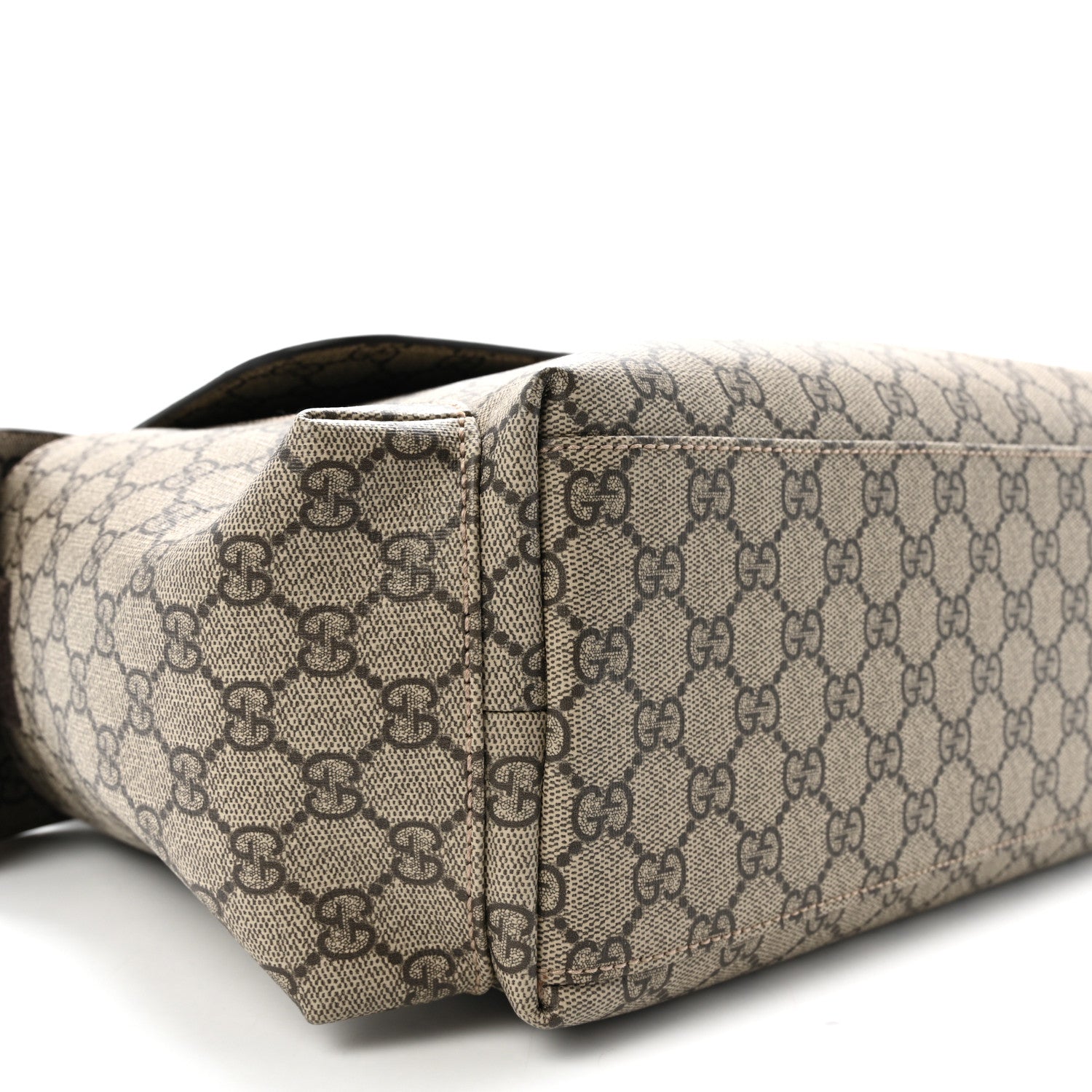 Gucci GG Plus Monogram Messenger Diaper Bag Dark Brown 8 of 9