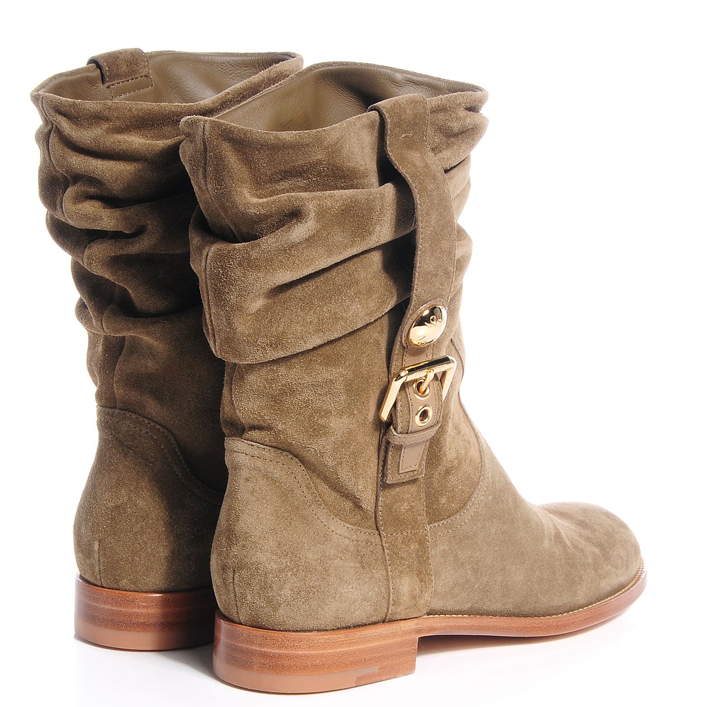 Suede Safari Boots Taupe 39