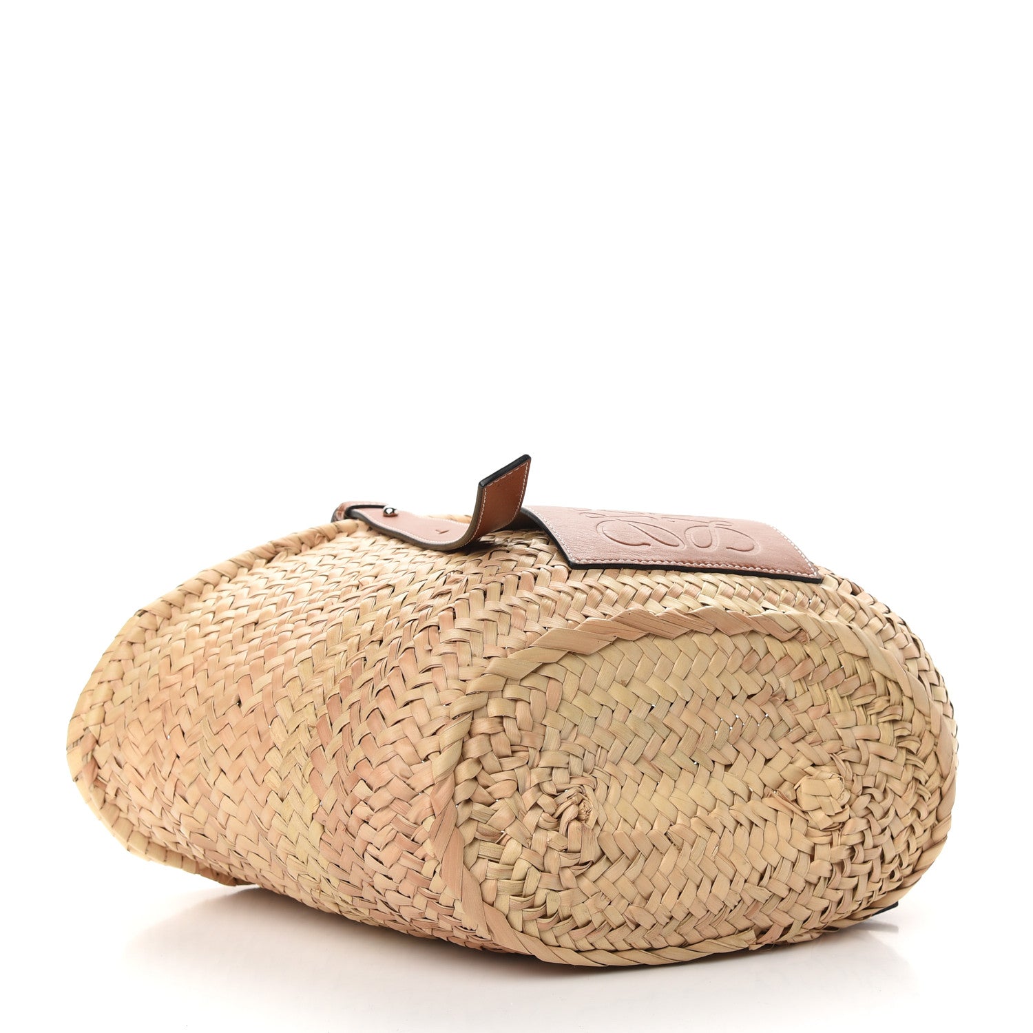 Loewe Raffia Medium Basket Tote Bag Natural Tan 4 of 9