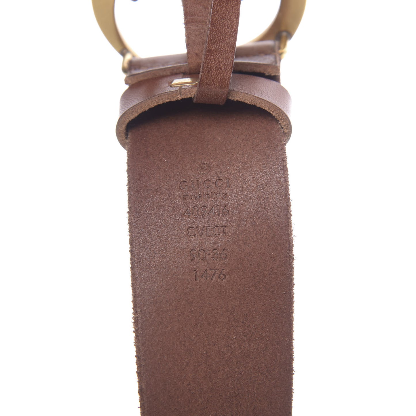 Faded Calfskin Double G 40mm Belt 90 36 Cuir