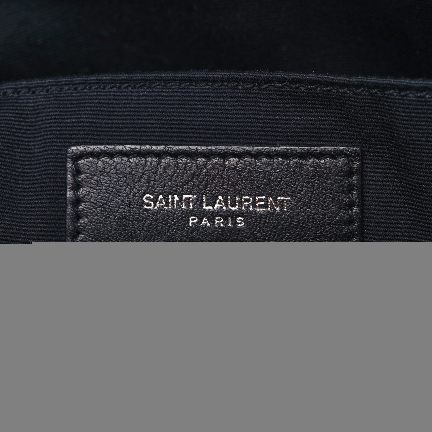 Saint Laurent Lambskin Monogram Embossed Small Lou Camera Bag Black 6 of 11