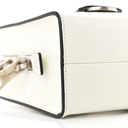 Prada Spazzolato Mini Re-Edition 1995 Double Handle Handbag White 10 of 12