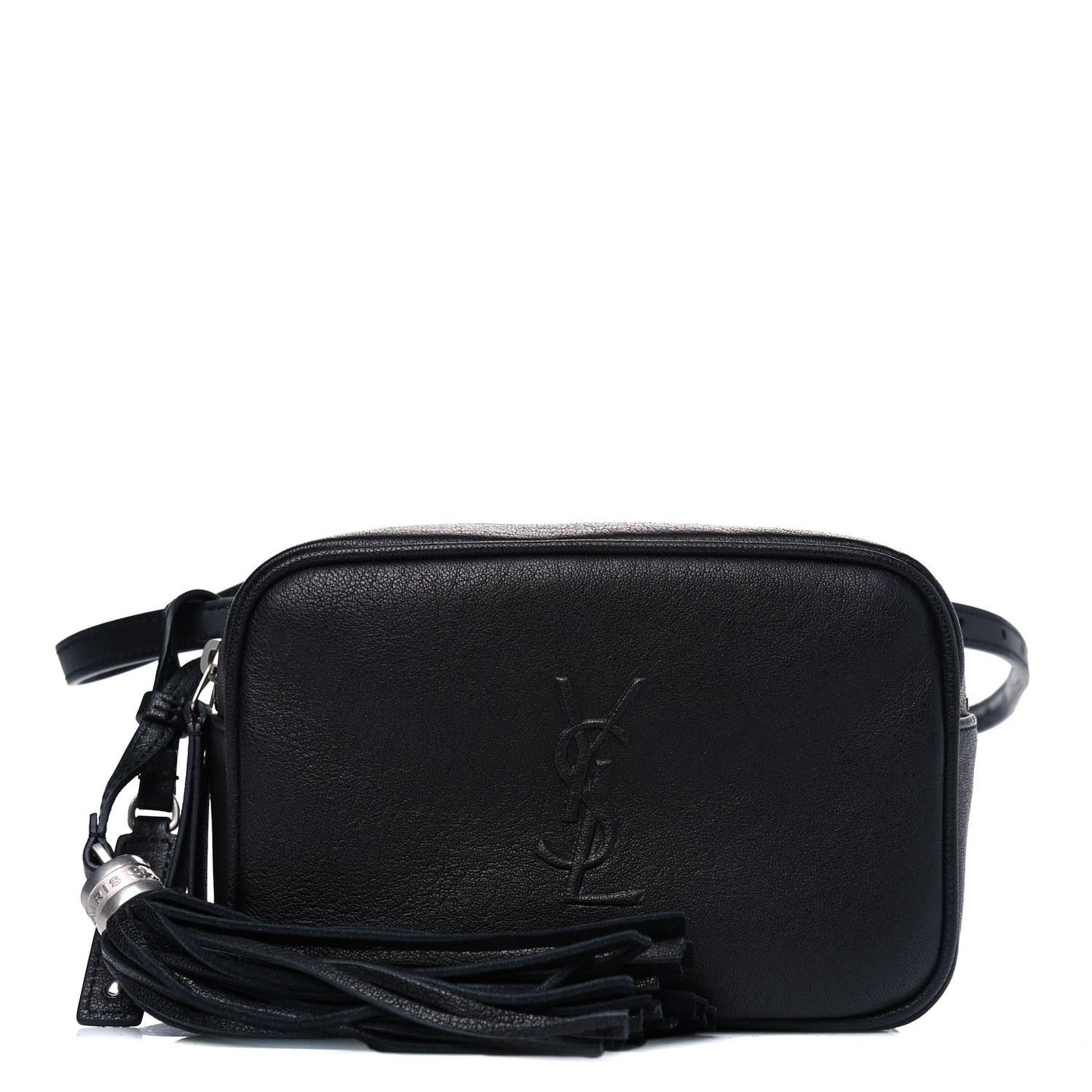 Lambskin Monogram Lou Belt Bag Black