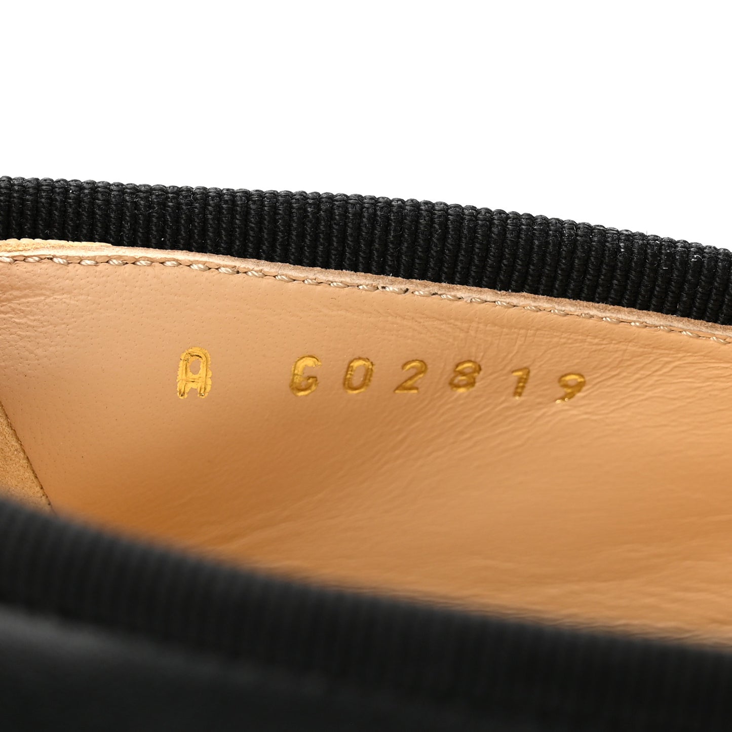 Lambskin Patent Cap Toe Ballerina Flats 37.5 Black