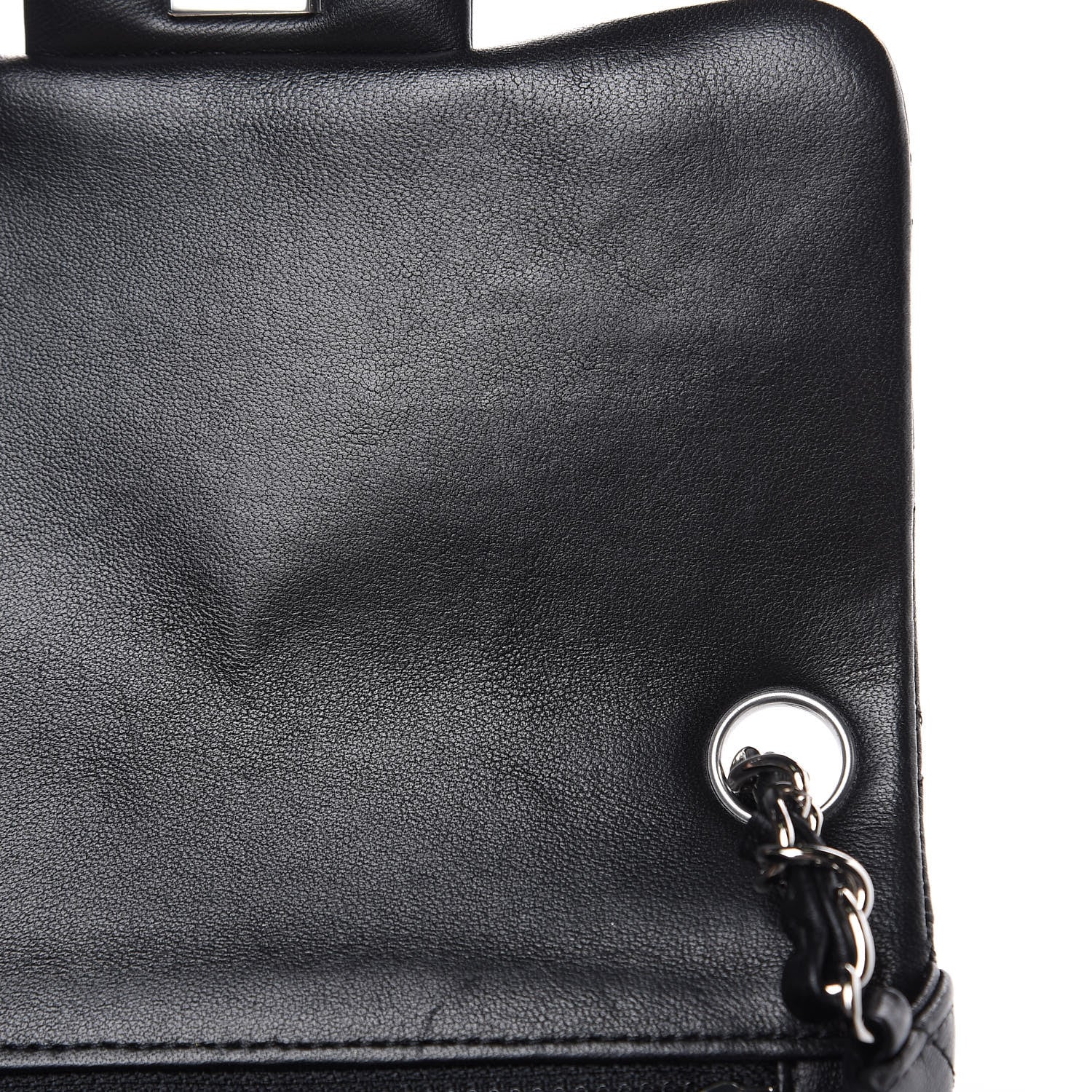 Chanel Lambskin Quilted Mini Square Flap Black 10 of 12