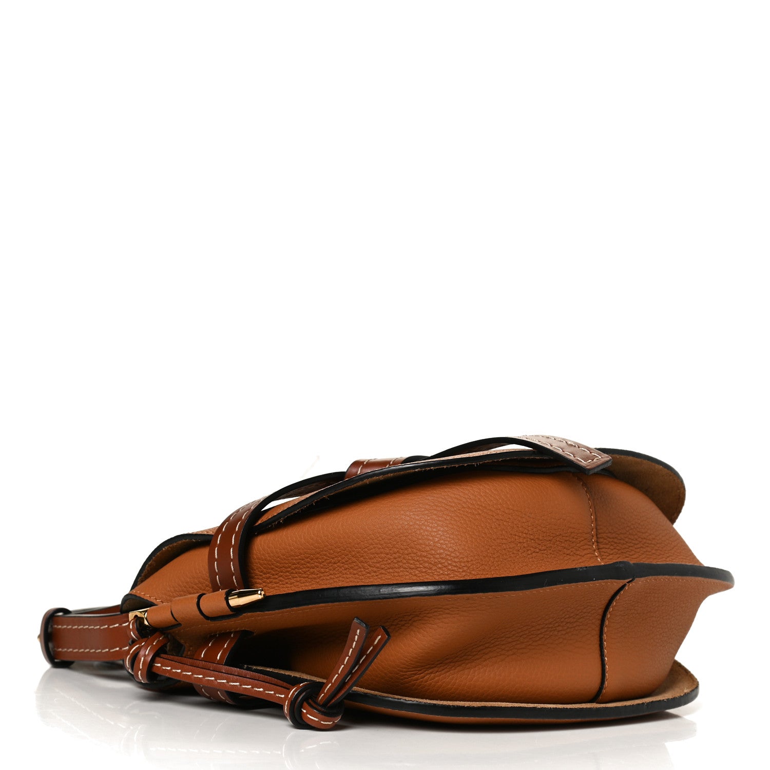 Loewe Grained Calfskin Small Gate Crossbody Bag Caramel Pecan 4 of 11