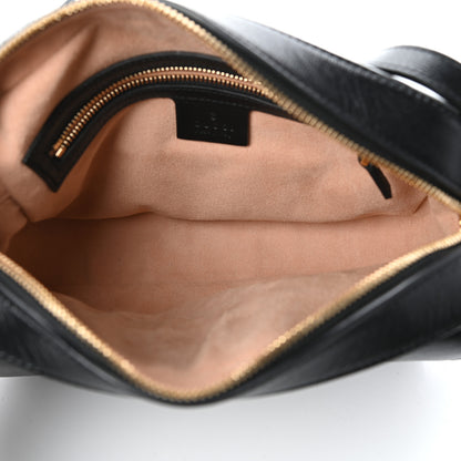 Gucci Textured Calfskin Small Horsebit 1955 Shoulder Bag Black 6 of 9