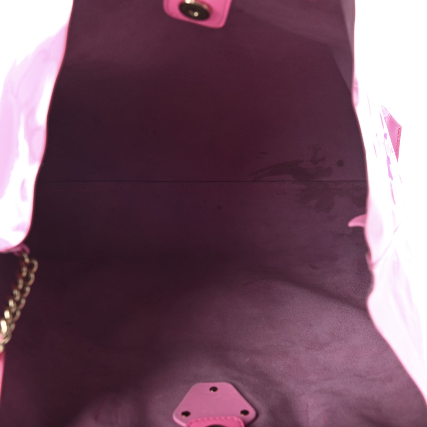Vernice Palazzo Medusa Tote Pink