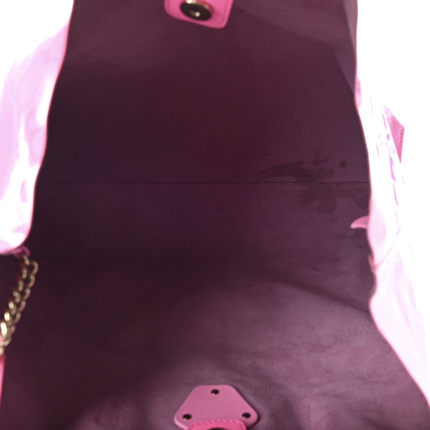 Versace Vernice Palazzo Medusa Tote Pink 5 of 8