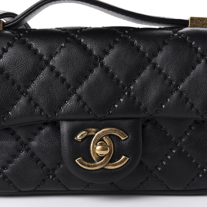 Chanel Calfskin Quilted Mini Urban Day Flap Black 10 of 11