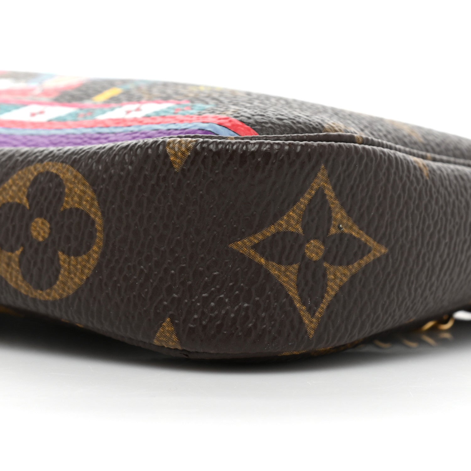 Louis Vuitton Monogram 2020 Christmas Animation Bumper Cars Mini Pochette Accessories Coquelicot 8 of 9
