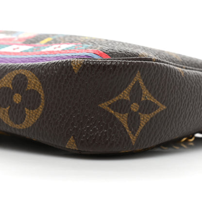 Louis Vuitton Monogram 2020 Christmas Animation Bumper Cars Mini Pochette Accessories Coquelicot 8 of 9