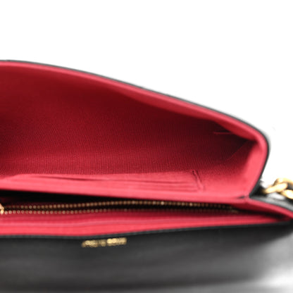 Chanel Lambskin Quilted 19 Flap Clutch Black 4 of 12