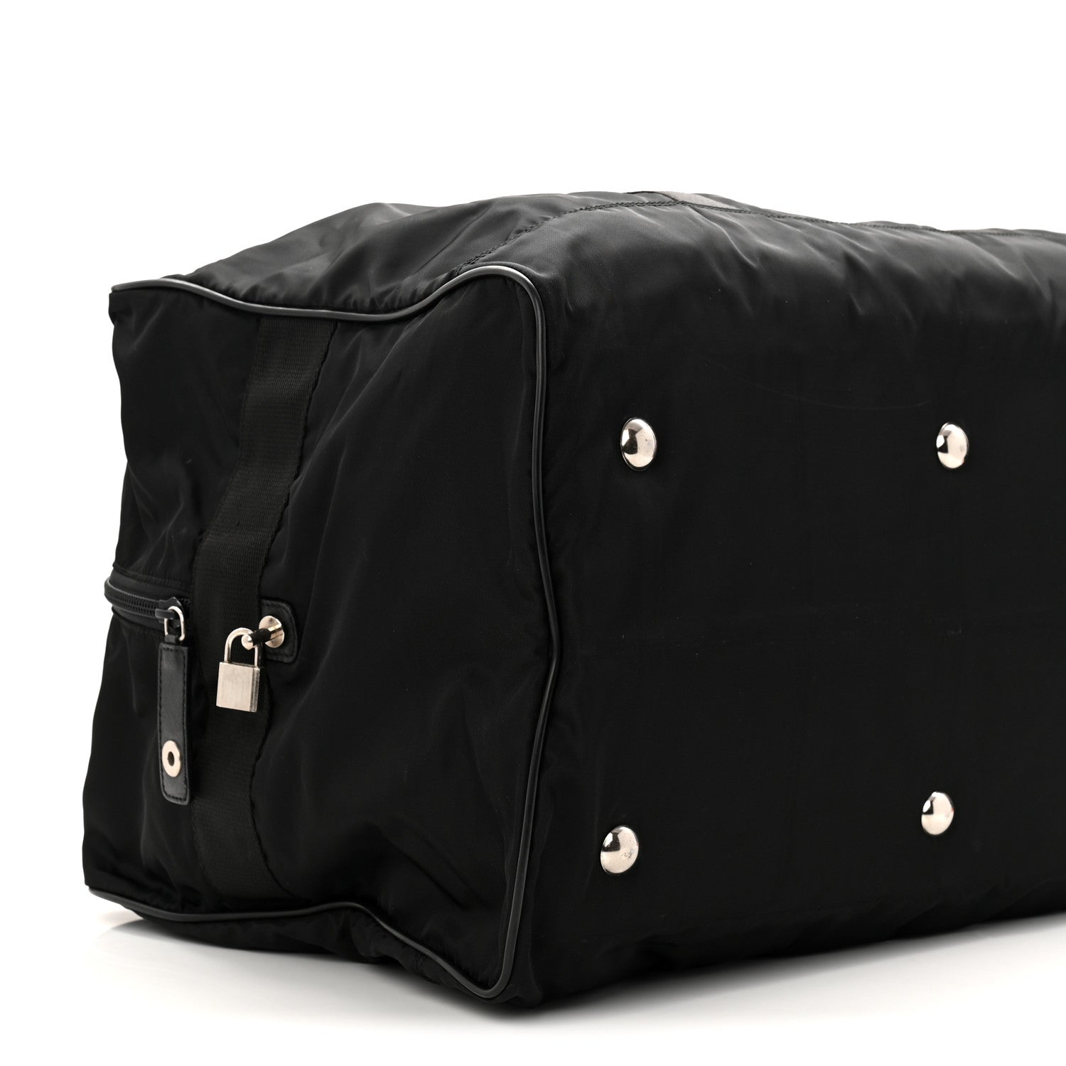 Prada Tessuto Nylon Saffiano Carry On Travel Bag Black 8 of 10