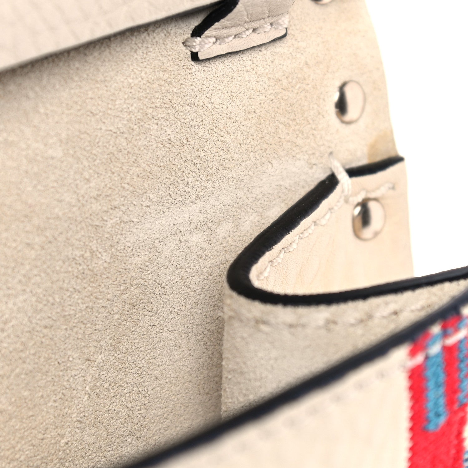 Valentino Garavani Pebbled Calfskin Embroidered Medium Rockstud Flip Lock Crossbody Bag Ivory 5 of 10