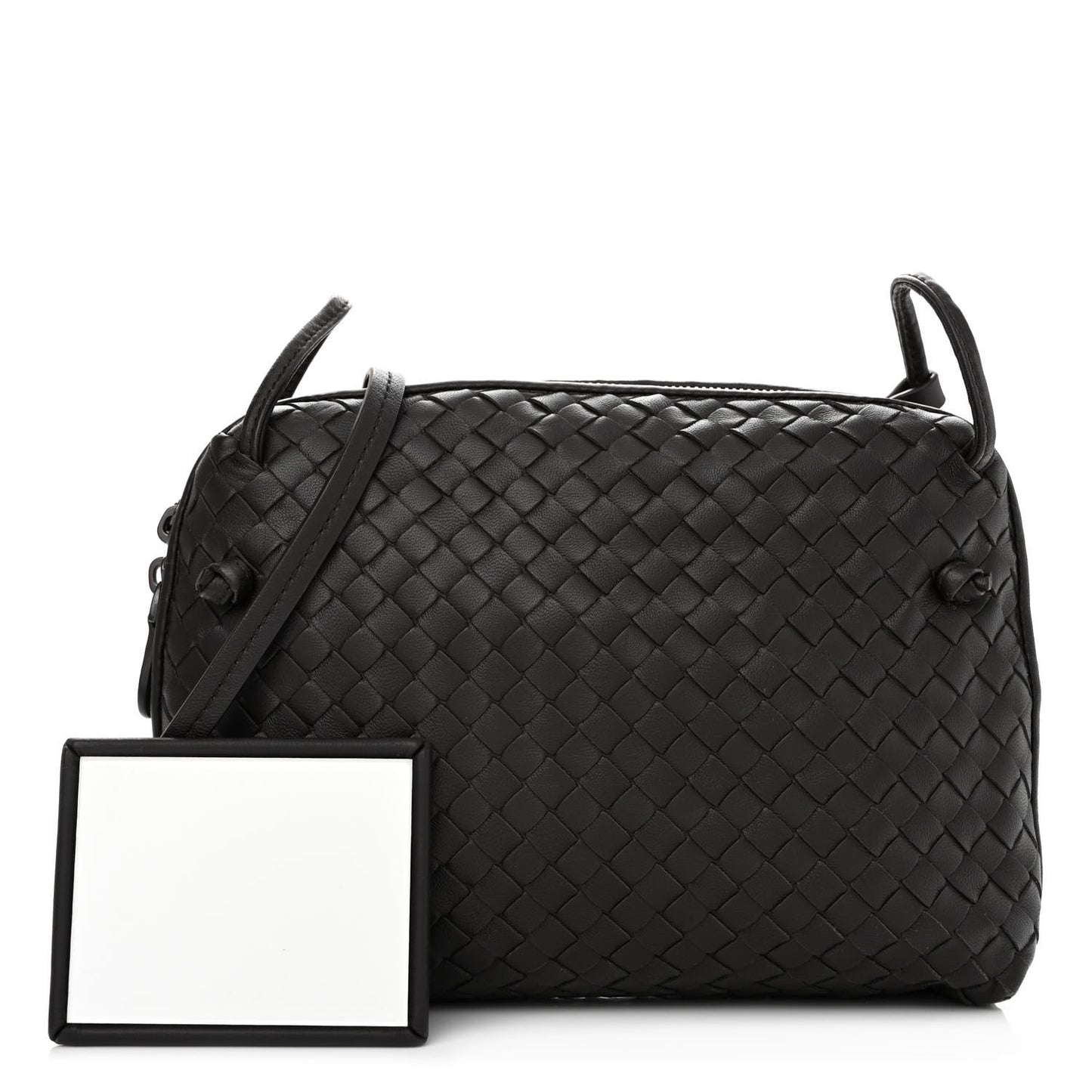 Nappa Intrecciato Nodini Bag Ebano