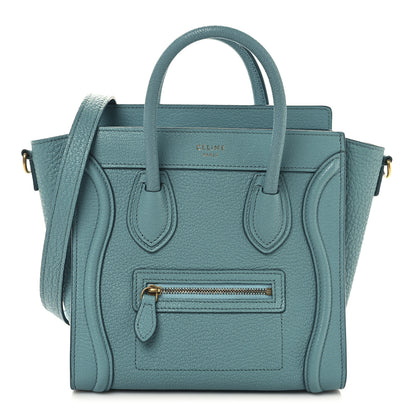 Celine Goatskin Nano Luggage Antarctic 1 of 12
