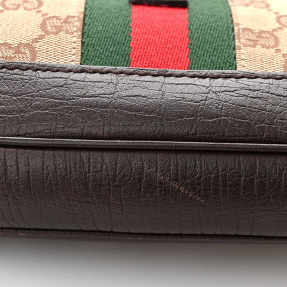 Gucci Monogram Web Jackie O Hobo Dark Brown 11 of 14