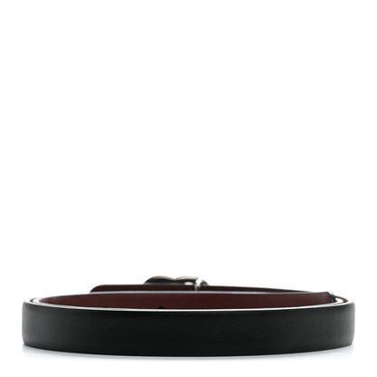 Chanel Calfskin CC Reversible Belt 70 28 Black Burgundy 3 of 8