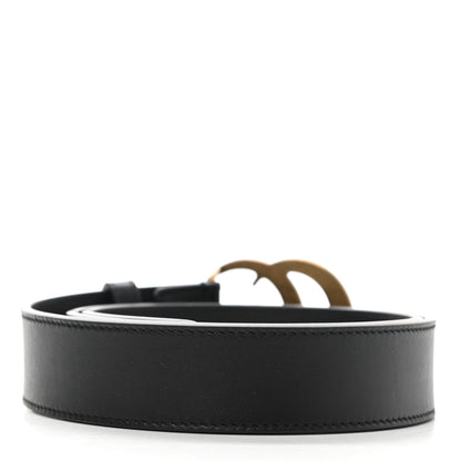 Gucci Calfskin Double G 30mm Belt 80 32 Black 2 of 5